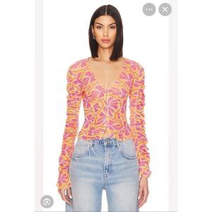 Free People Rusched Top